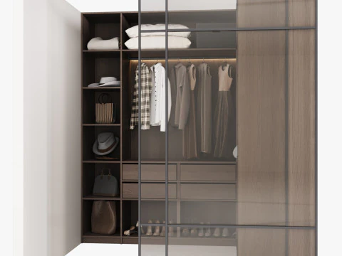 Wardrobe with filling 55 3D Model