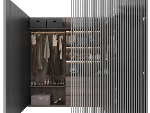 Wardrobe with filling 56 3D Model