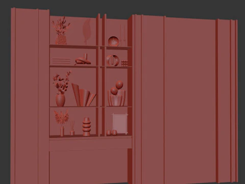 机架装饰 3D 模型