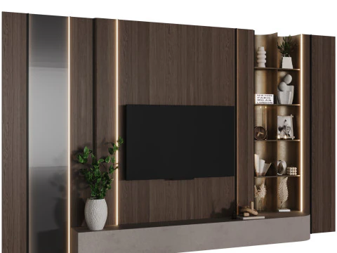 Parete TV 11 Modello 3D