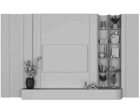 Parete TV 11 Modello 3D