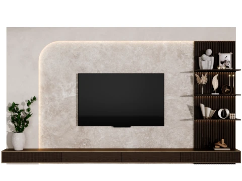 TV duvarı 12 3D Model