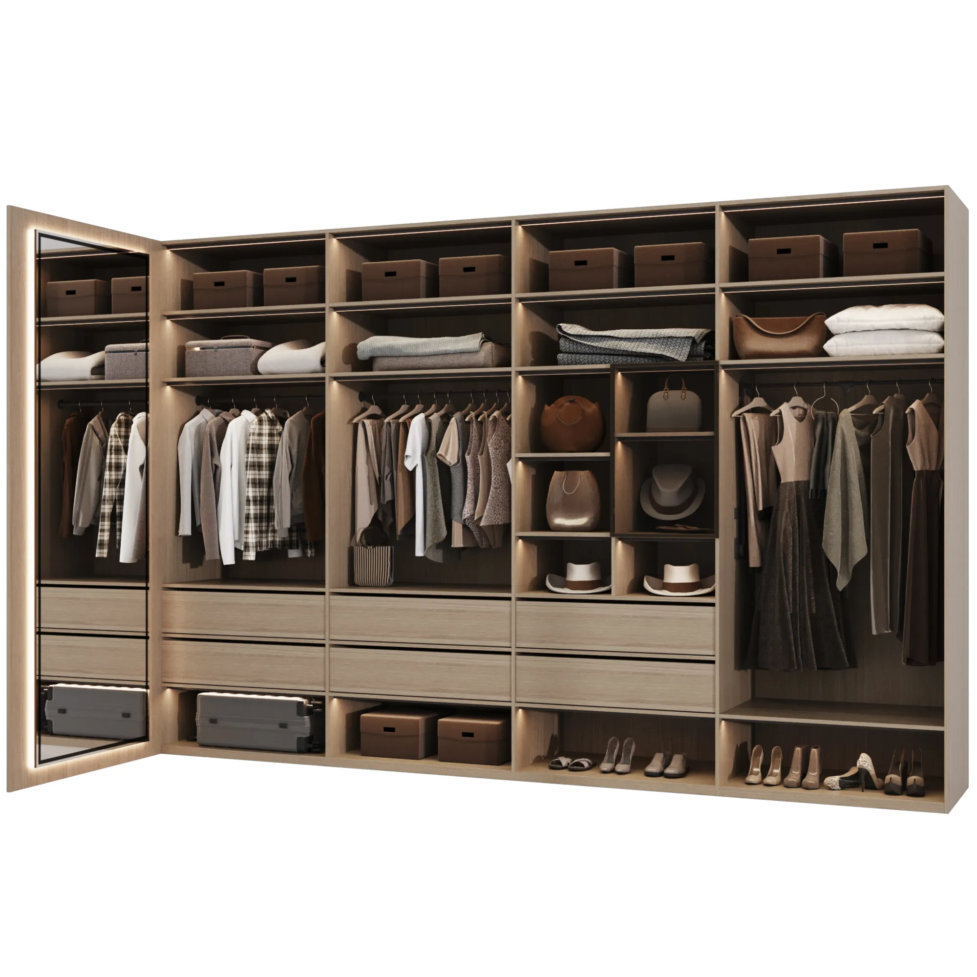 Wardrobe 58 3D Model .c4d .max .obj .3ds .fbx .stl .blend 