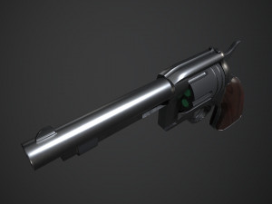 Space Cowboy Revolver 3D-Modell