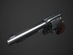 Space Cowboy Revolver 3D Model