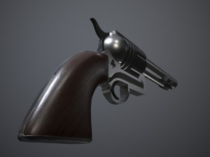 Space Cowboy Revolver 3D-Modell