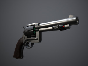 Space Cowboy Revolver 3D-Modell