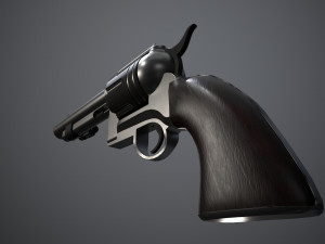 Space Cowboy Revolver 3D-Modell