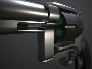 Space Cowboy Revolver 3D Model