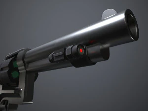 Space Cowboy Revolver 3D Model