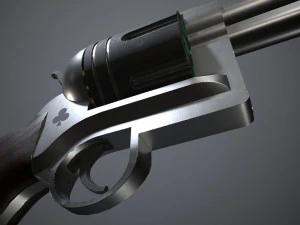 Space Cowboy Revolver 3D Model