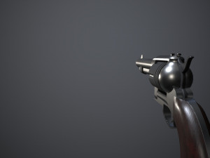 Space Cowboy Revolver 3D-Modell