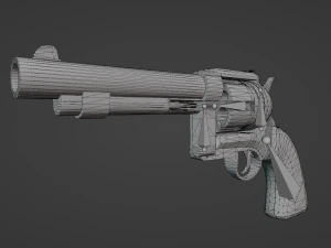 Space Cowboy Revolver 3D Model