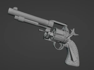 Space Cowboy Revolver 3D Model