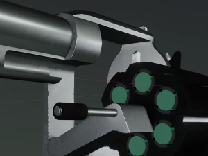 Space Cowboy Revolver 3D Model
