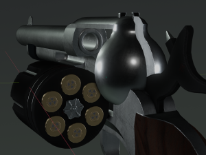 Space Cowboy Revolver 3D-Modell
