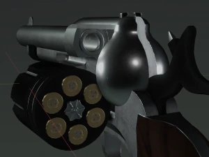 Space Cowboy Revolver 3D Model