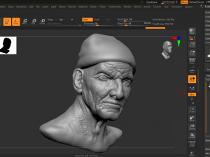 Male Face Sculpt 3D Baskı Modeli