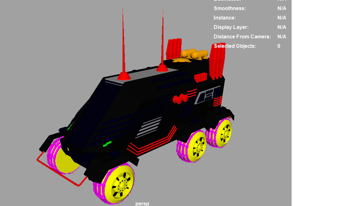 Sf car 3D Model .c4d .max .obj .3ds .fbx .stl .blend 