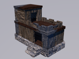 Medieval House Ruine Model 3D