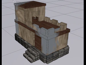 Medieval House Ruine 3D Model