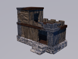 Medieval House Ruine 3D 模型