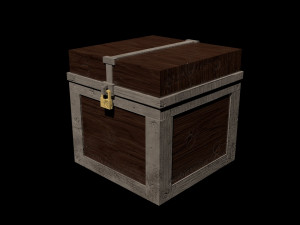 Chest Low-Poly Low-poly 3D Models