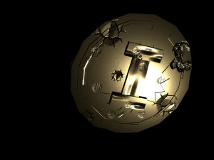 Gold Coin Low-Poly Model Low-poly 3D Model