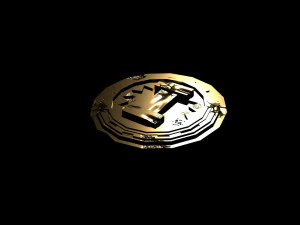 Gold Coin Low-Poly Model Low-poly 3D Model