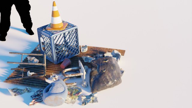 Urban industrial Trash Collections 1-5 3D 모델 .c4d .max .obj .3ds .fbx .stl .blend 