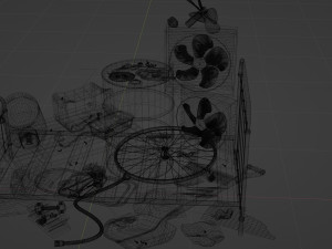 Urban industrial Trash Collections 510 3D-Modell