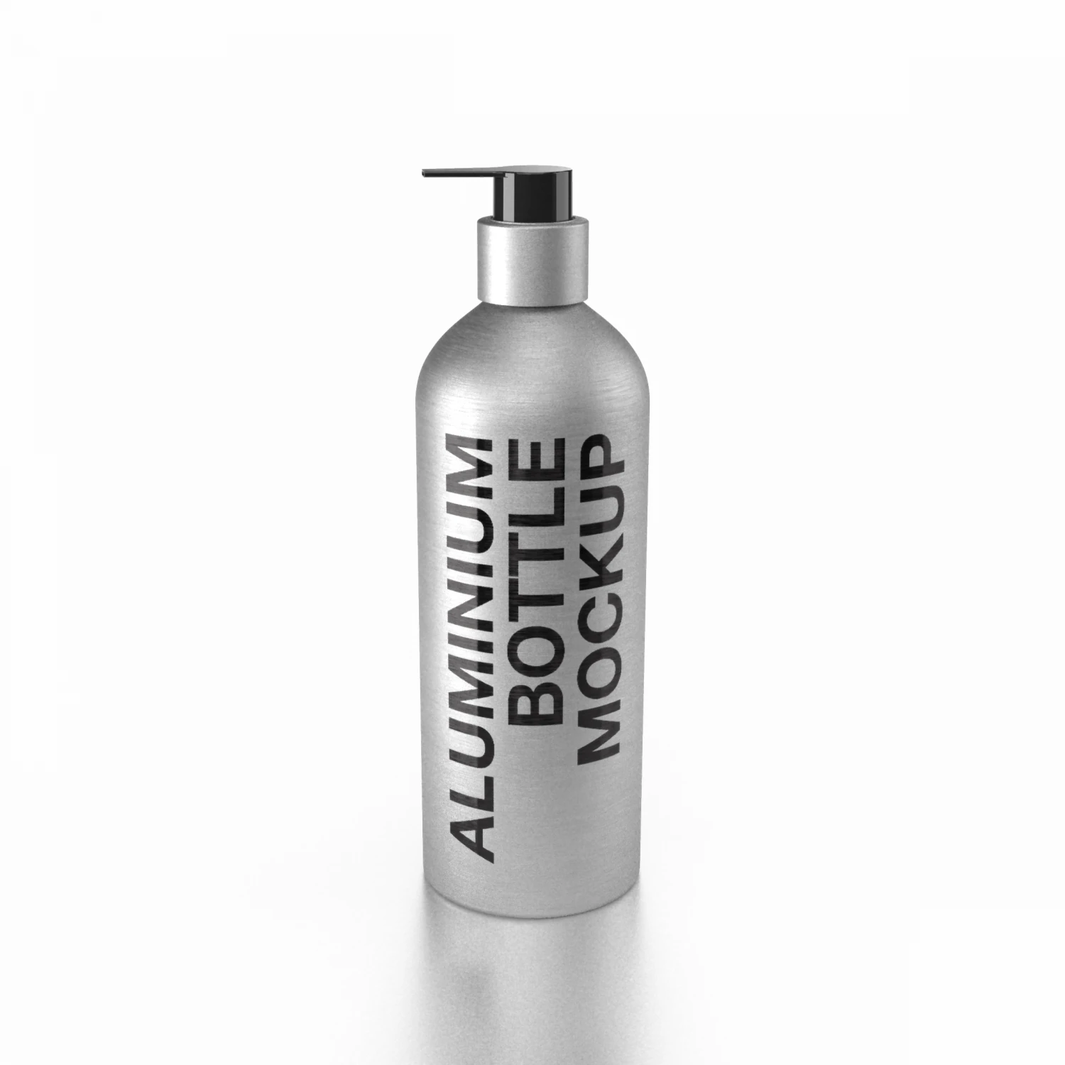 Aluminum Bottle 3D Model .c4d .max .obj .3ds .fbx .stl .blend 