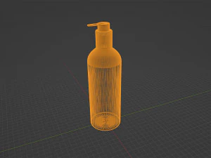 Aluminum Bottle 3D Model