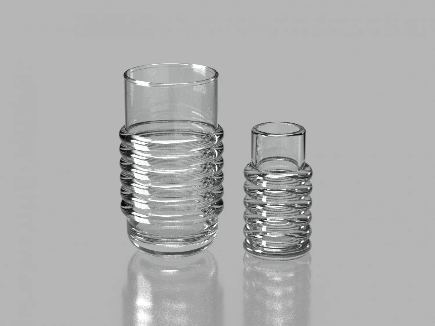 TD-Glass Vase 3D Model .c4d .max .obj .3ds .fbx .stl .blend 