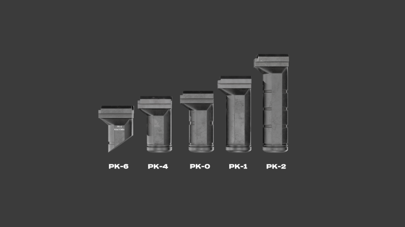 A SET OF TACTICAL GRIP RK attachment 3Dモデル .c4d .max .obj .3ds .fbx .stl .blend 