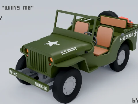 LowpolyWiilysMB Modelo 3D