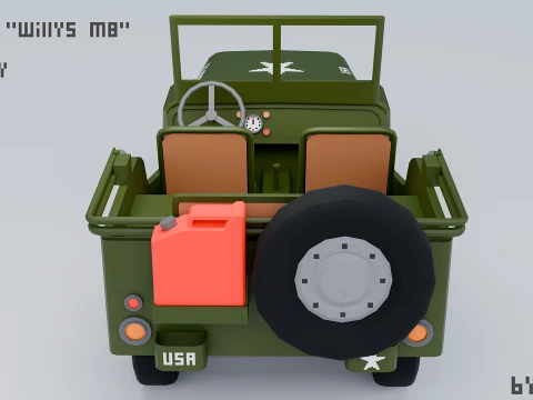 LowpolyWiilysMB 3D Model