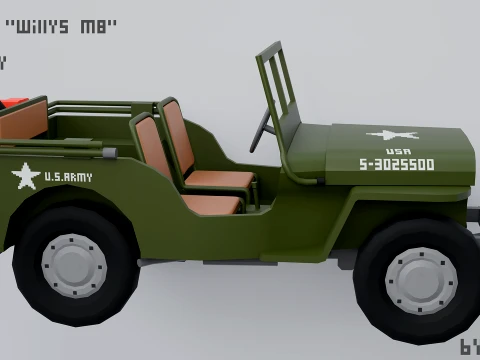 LowpolyWiilysMB 3D Model
