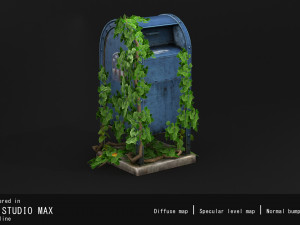 Overgrown Mailbox 1 3D Model