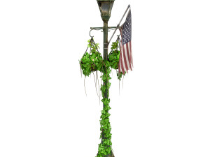 Overgrown Lamp Post 4B 3D 模型