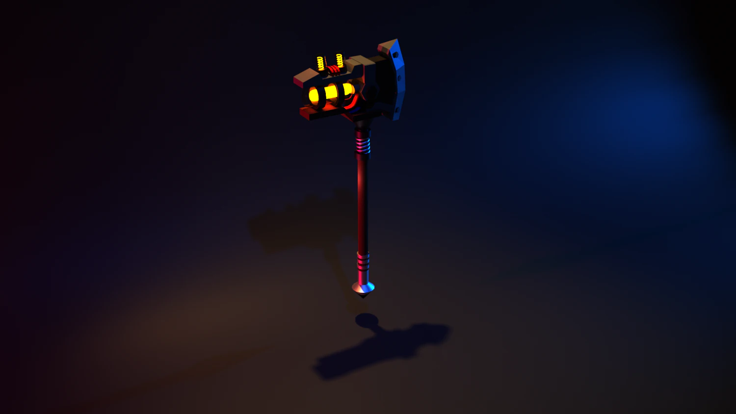 Cool axe 3D Model .c4d .max .obj .3ds .fbx .stl .blend 