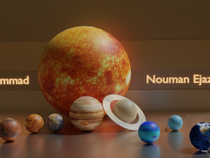  of planets with animation as well 3D Models