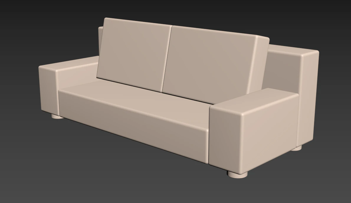 Sofa 3D Model .c4d .max .obj .3ds .fbx .stl .blend