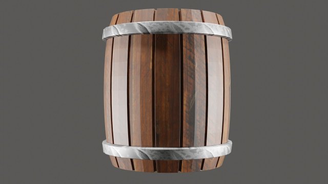 Barrel Model 3D .c4d .max .obj .3ds .fbx .stl .blend 
