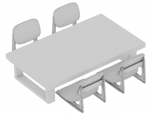 Japanese dining Set Modèle 3D