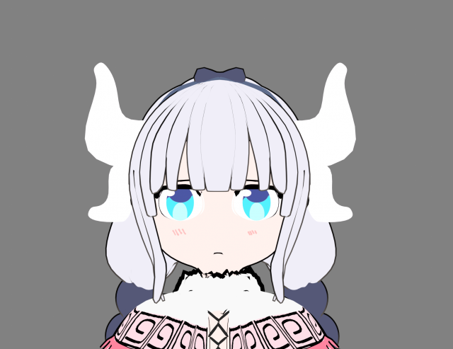 Kanna kobayashi dragon 3D Model .c4d .max .obj .3ds .fbx .stl .blend
