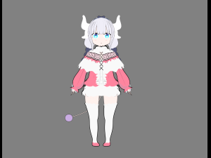 Kanna kobayashi dragon 3D Modell