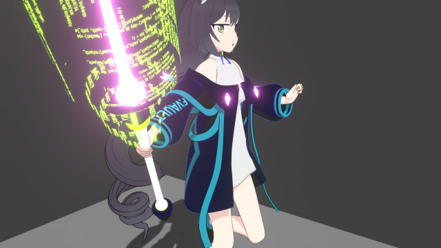 Kiruya momochi 3d anime 3D 모델 .c4d .max .obj .3ds .fbx .stl .blend 