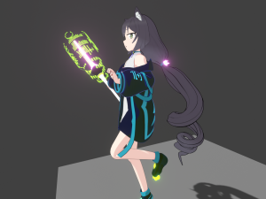 Kiruya momochi 3d anime 3D 모델