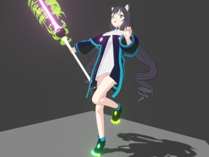 Kiruya momochi 3d anime 3D 모델